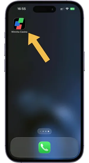 Avviare l'app Winnita dalla schermata Home con caricamento in meno di 2 secondi senza browser